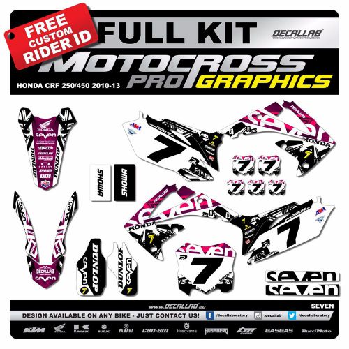 Honda crf 250/450 2010-2013 super durable mx graphics decals stickers decallab