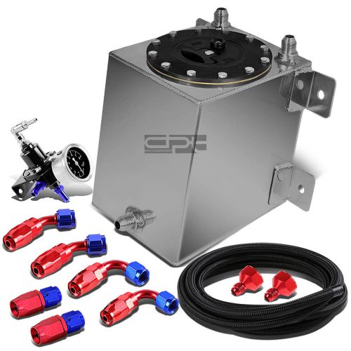 1 gallon lightweight aluminum reserved fuel tank+cap+line kit+pressure regulator