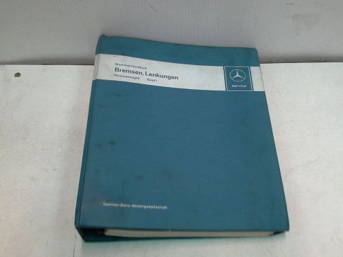 1971 mercedes service manual werkstatt handbuch bremsen lenkungen personenwagen