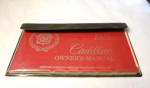 1976 cadillac owners manual original calais deville