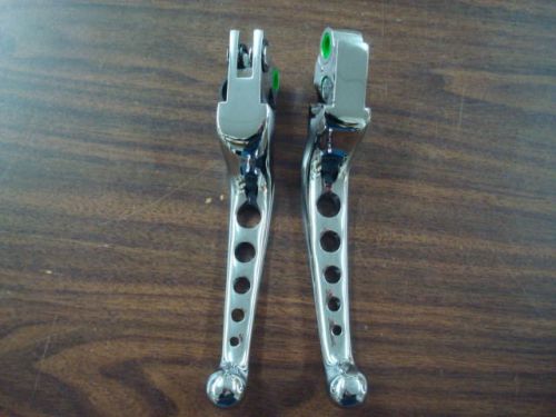 5 hole chrome levers for 1996 - present big twin &amp; xl sportster harley davidson