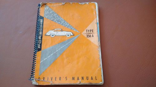 October 1956 56 porsche 356a 356 a drivers manual original owners oem