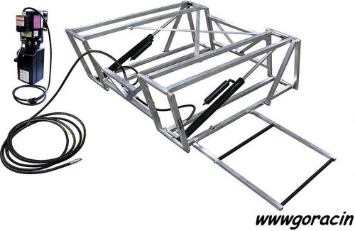 Goracin.com portable hydraulic race car lift,with aluminum frame, 110v,nhra,scca