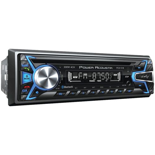 Power acoustik pcd-51b single-din in-dash cd/mp3 am/fm receiver with usb play...