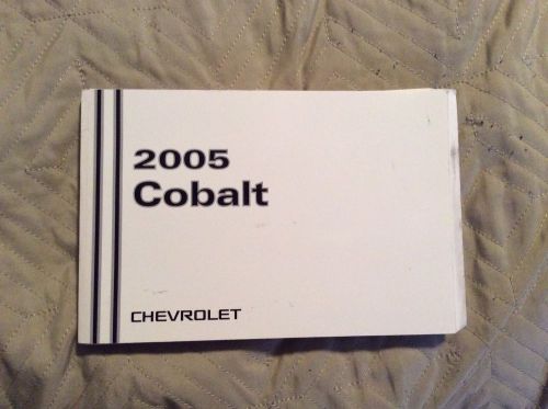 New 2005 chevrolet cobalt owner&#039;s manual