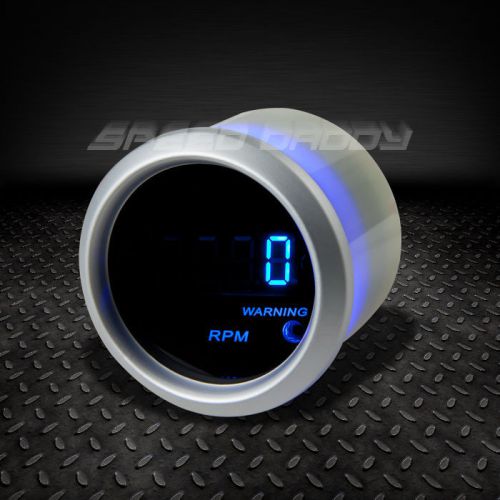 2&#034; digital blue led 10k high rpm racing tachometer gauge/gauges meter w/warning