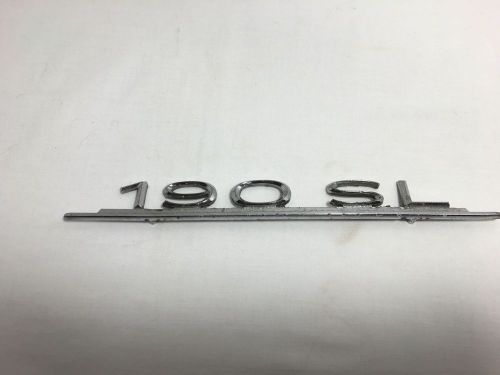 Mercedes 190sl chrome rear lid 190sl emblem