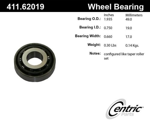 Centric 411.62019 premium ball bearing