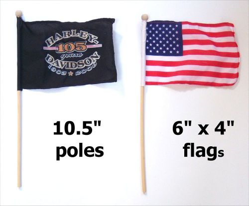 Harley davidson 105 years 1903 2008 usa mini flag set new nos official