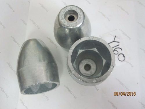 Lot of 3 sea shield metal guard boat prop nut anode