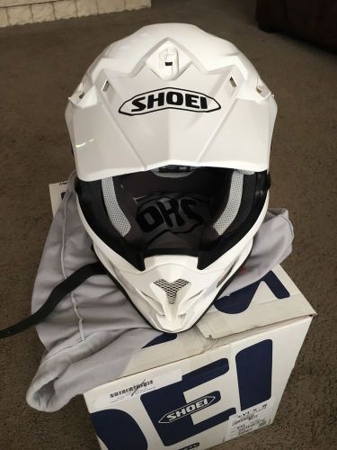 Shoei vfx-w white motorcycle motocross helmet xxl