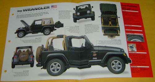 1998 jeep wrangler sahara 4.0 l esfi imp info/specs/photo 15x9