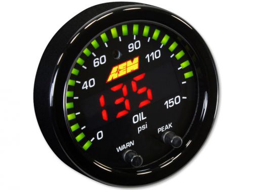 Aem x-series 150 psi / 10 bar oil pressure gauge 30-0307