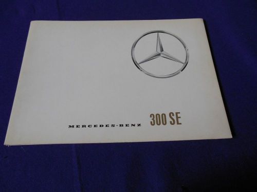 Original 1961/62 mercedes benz 300se prestige brochure p10007e