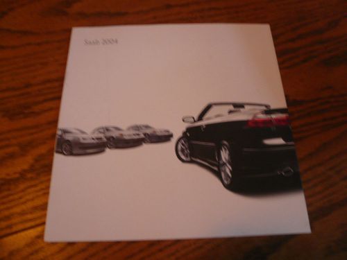 2004 saab sales brochure request booklet with post card