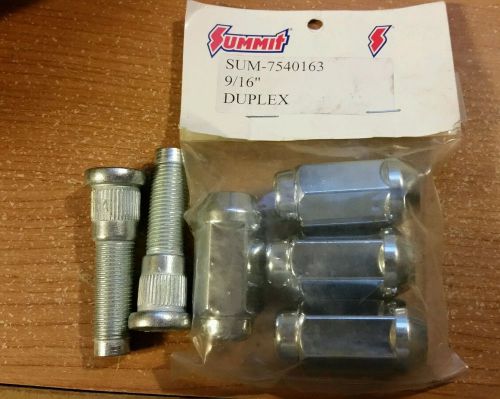 9/16&#034; lug nuts sum - 7540163 { 4 pack } / 2 matching wheel studs rh