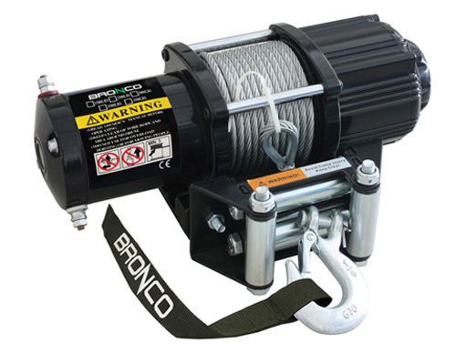 Bronco 4500 lb winch steel cable