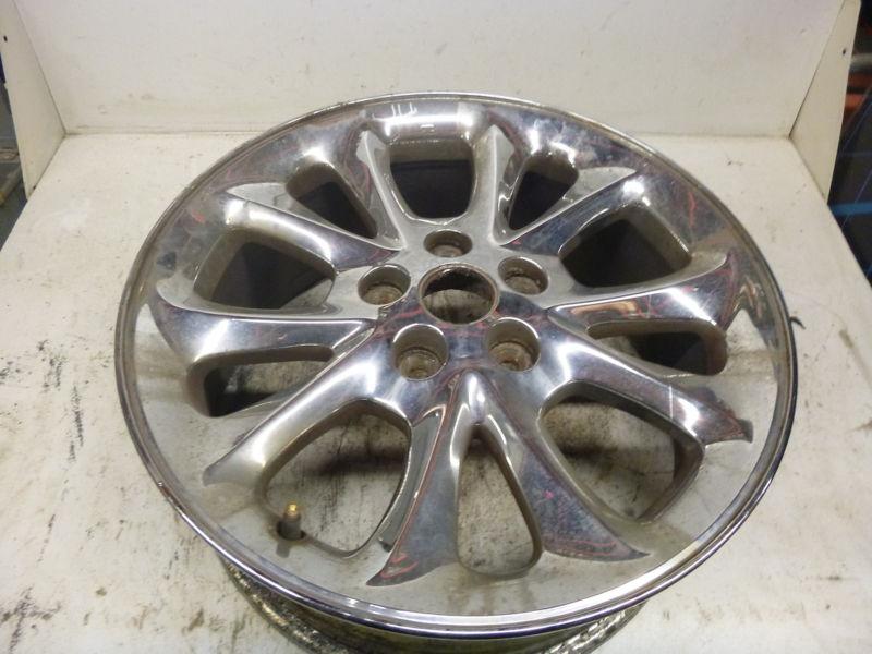 99 00 01 chrysler 300m wheel 17x7 10 spoke chrome b condition 1wheel less center