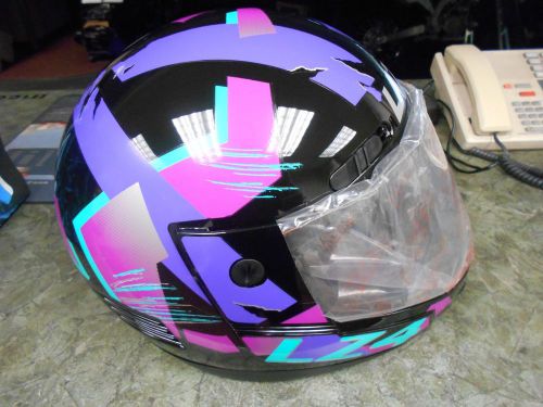 Nos lazer lz4 small 6 3/4 6 7/8  full face helmet vintage nos helmet streetbike