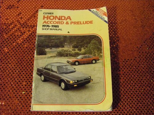 Clymer ~ honda -accord-prelude ~ 76-85 manual