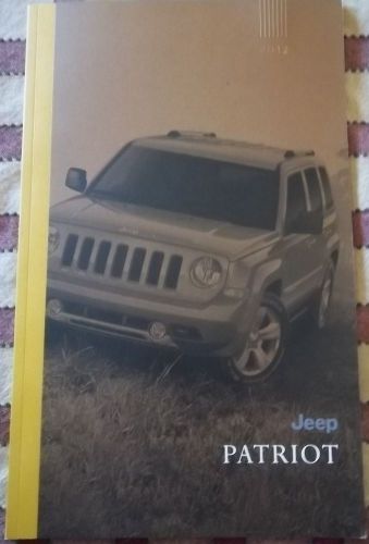 New 2012 jeep patriot latitude limited sport specifications literature brochure!