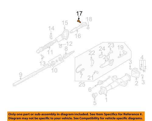 Gm oem steering column-intermed shaft bolt 11515768