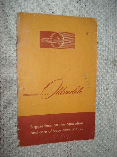 1948 oldsmobile owners manual original glovebox book nr