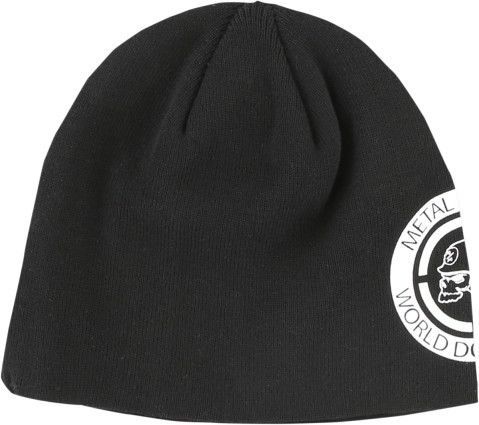 Metal mulisha sleek mens beanie hat black/white os