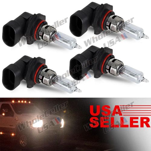 4x halogen high beam bulb headlight 9005 hb3 65w 6500k super white for chevrolet