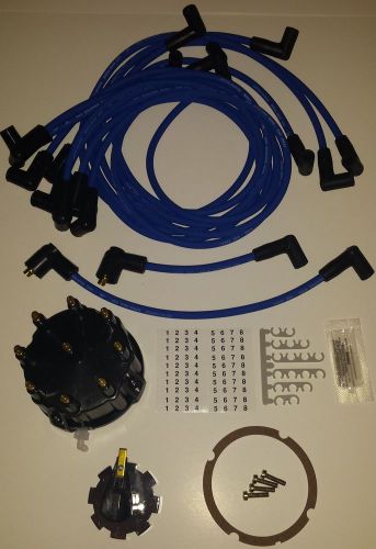 Mercruiser tune-up kit thunderbolt v8 cap, rotor &amp; wires free fast shipping