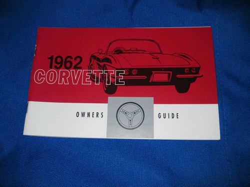 Corvette owners manual, 1962 new.