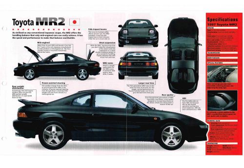 Toyota mr2 / mr-2 imp brochure: 1997,1996,1995,......