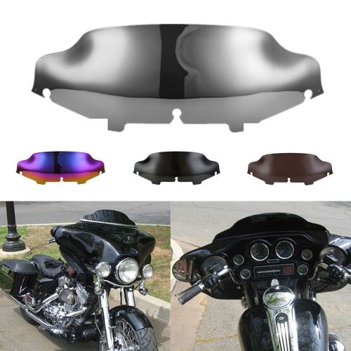 6&#034; chrome windshield windscreen for 1996-2013 harley flht flhtc flhx touring x1