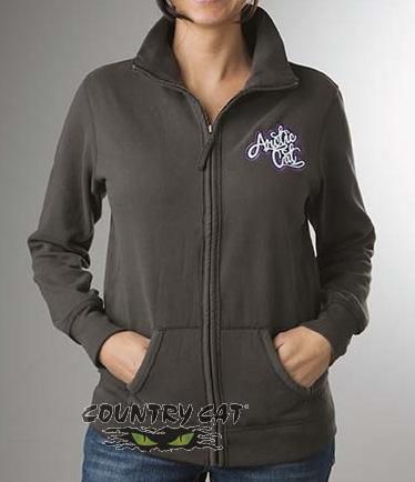 Arctic cat 2014 women&#039;s arctic cat full-zip sweatshirt - charcoal - 5249-69_