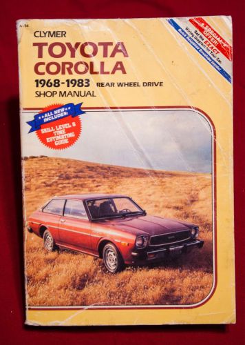 Clymer toyota corolla 1968-1983 rear wheel drive shop manual