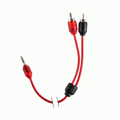 T-spec v6rca35-72in v6 series 2ch rca to 3.5mm 72&#034; cable w/ woven coaxial design