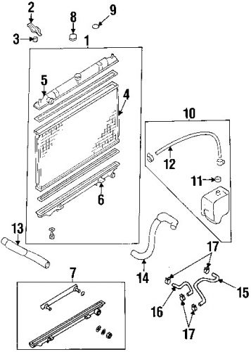 Nissan\infiniti 2163131u10 genuine oem hose