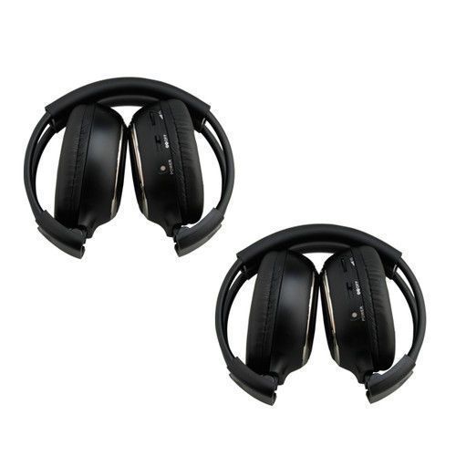 Pair infrared stereo wireless headphone 2pcs headset ir for car dvd player ca6