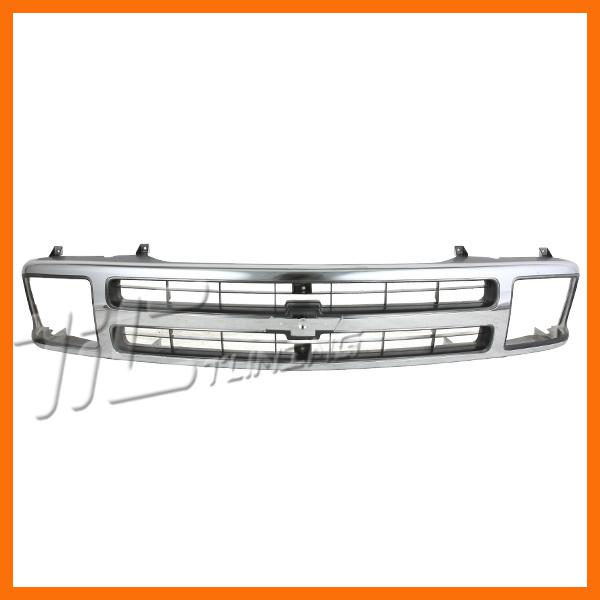 94-97 chevy s10 blazer pickup ls lt wo sport pkg front plastic grille front