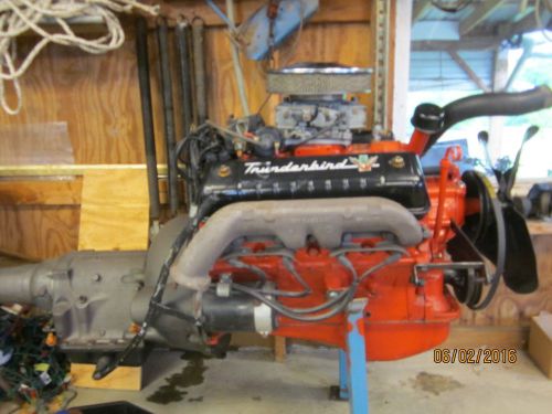 1955 to 1958 ford complete 292 y block engine &amp; 3 speed fordomatic transmission
