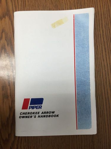 Piper cherokee arrow i information manual