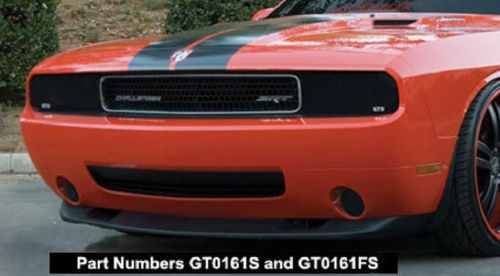 2009 - 2012 dodge challenger smoke gts headlight &amp; fog light covers 4pc