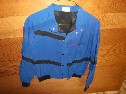 Vintage chevrolet racing jacket~from jon moss collection~xl~blue &amp; black