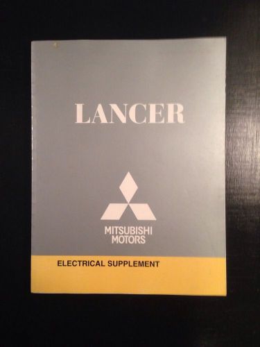 2009 mitsubishi lancer factory electrical supplement service shop manual oem