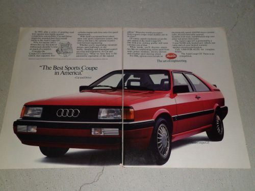 1986 audi coupe gt article / ad