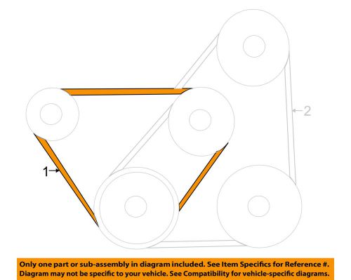 Mazda oem 99-03 protege-alternator belt fs1218381a