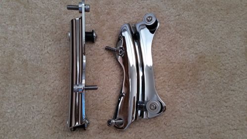 Chrome 4 point docking hardware kit for harley road king street glide 2014-2016