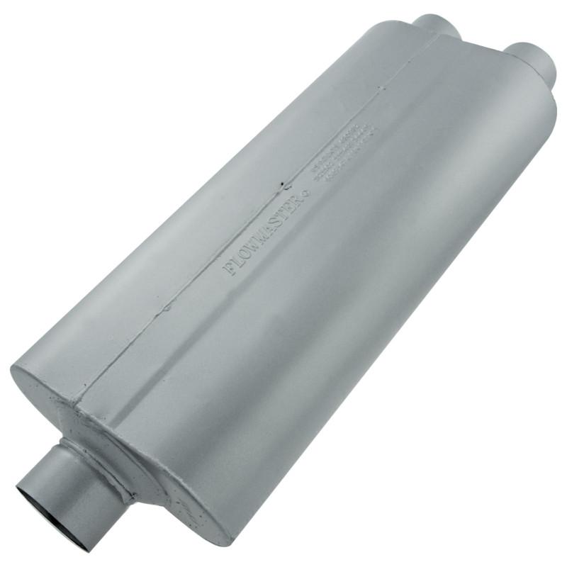 Flowmaster 70 series muffler 409s - 3.00 offset in / 2.50 offset out - mild