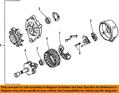 Nissan oem 95-97 altima-alternator 2310m1e800rw