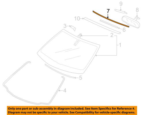 Honda oem 12-15 crosstour windshield-upper seal 73125tp6a00